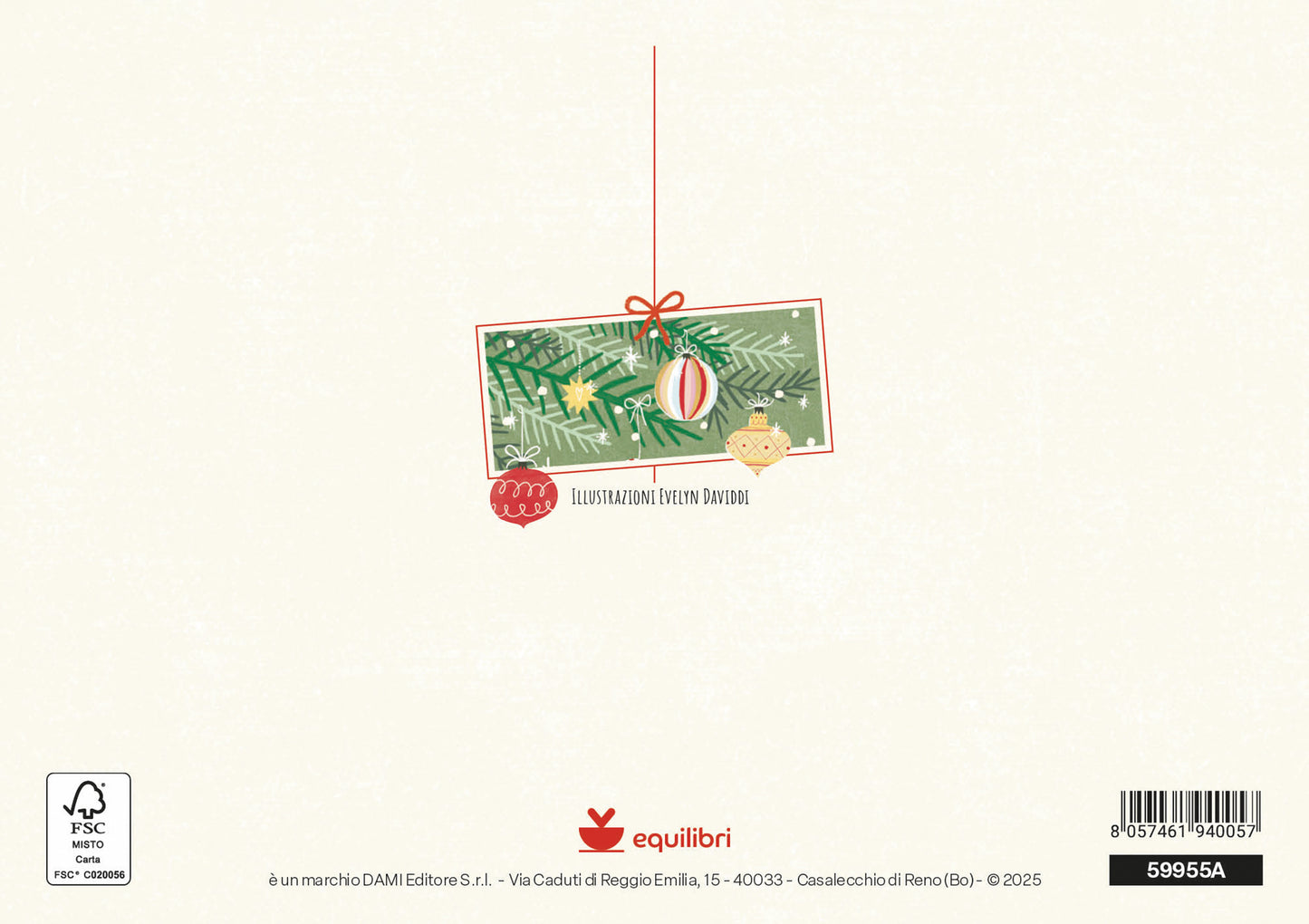 Natale - biglietto Bastoncino
