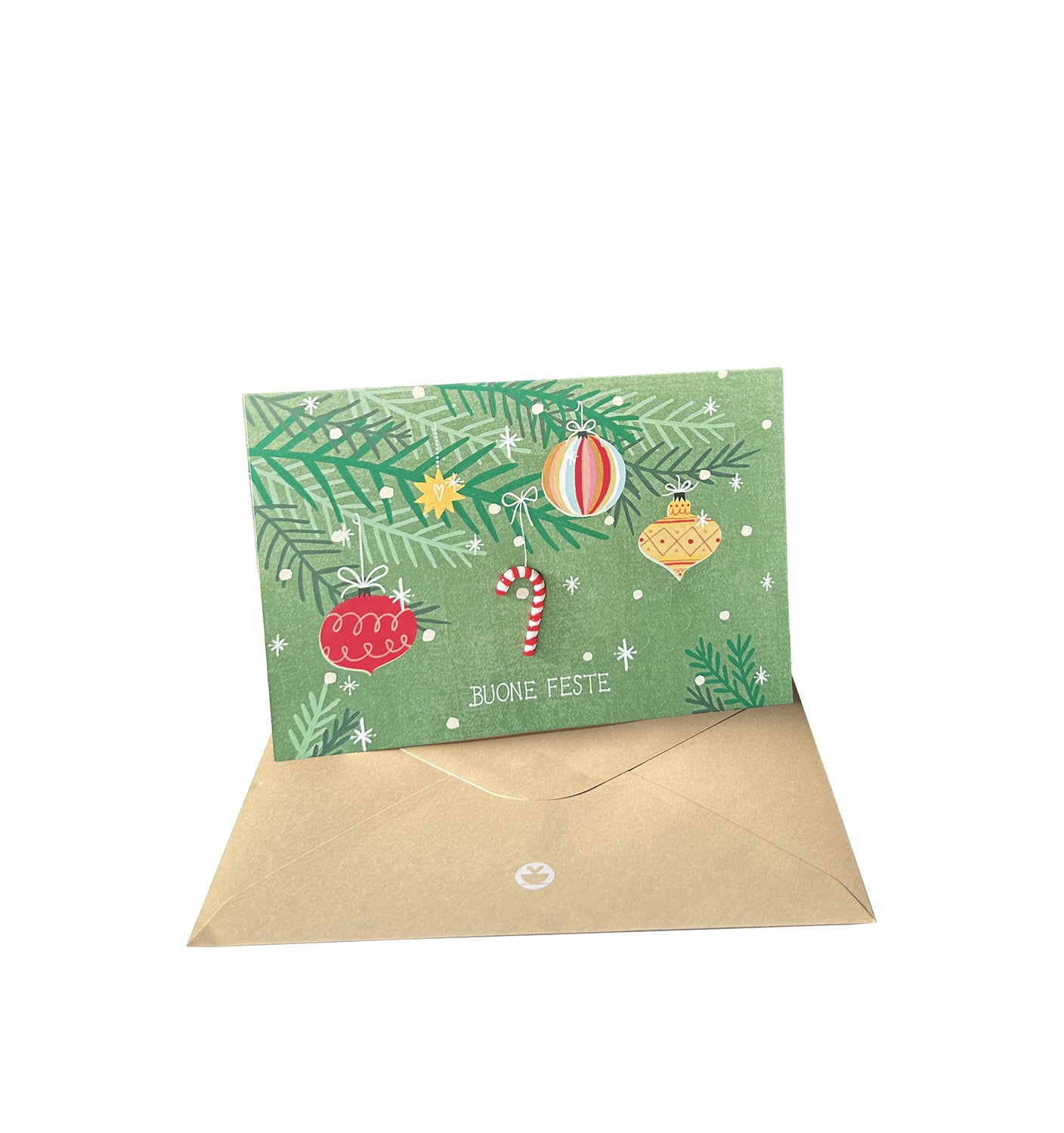 Natale - biglietto Bastoncino