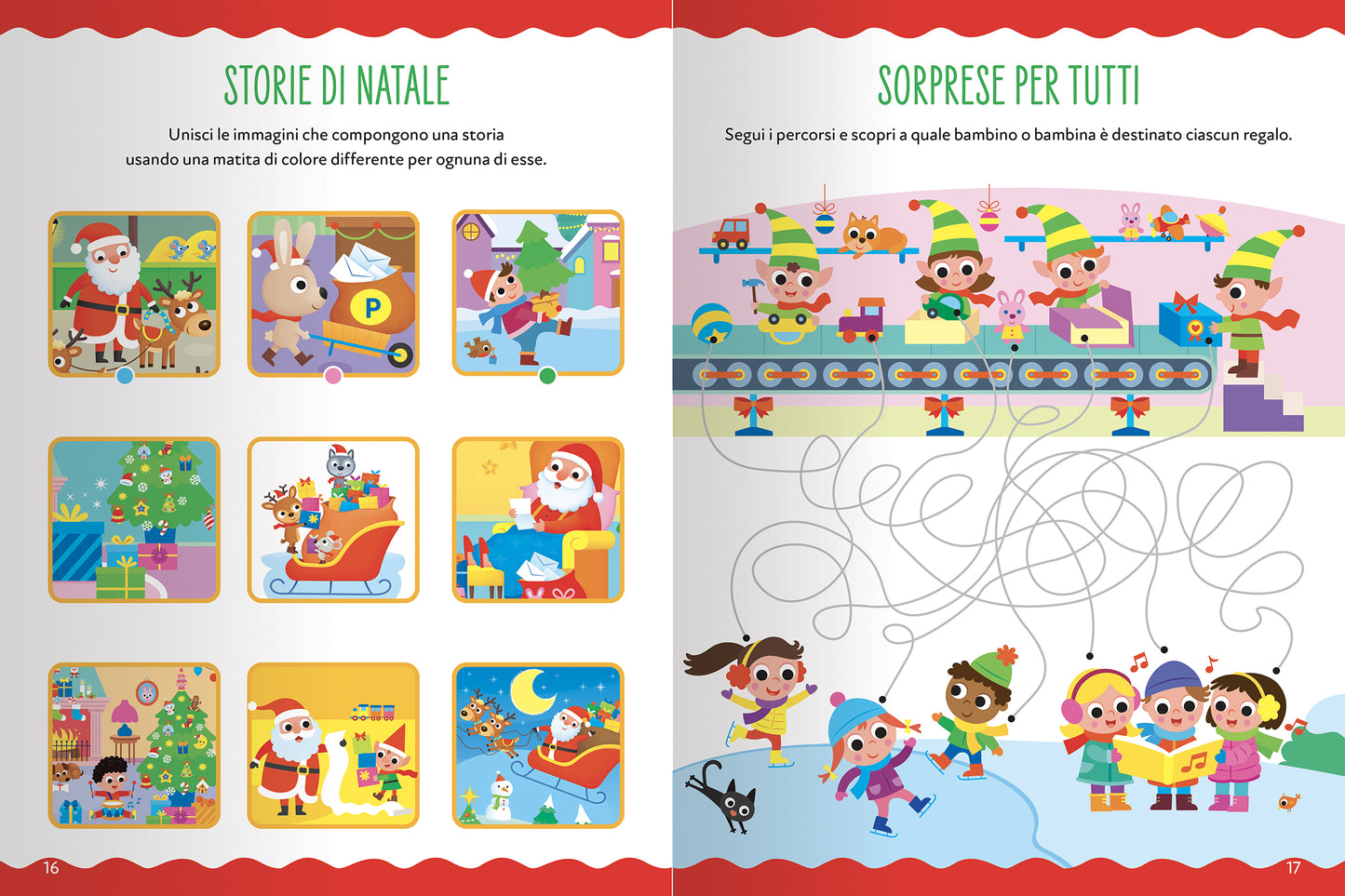 Magico Natale::Giochi, percorsi, labirinti, coloring