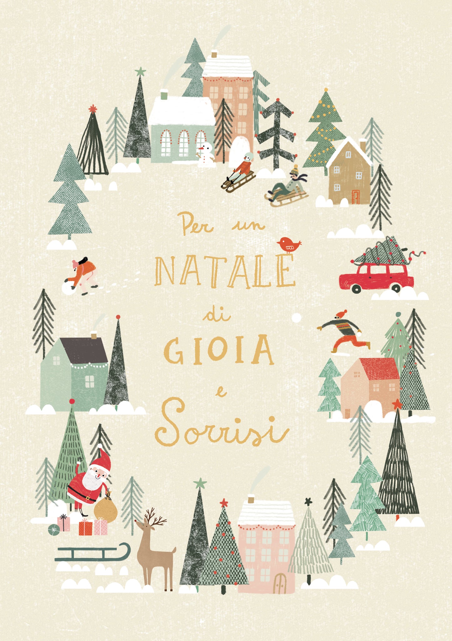Natale - biglietto Villaggio
