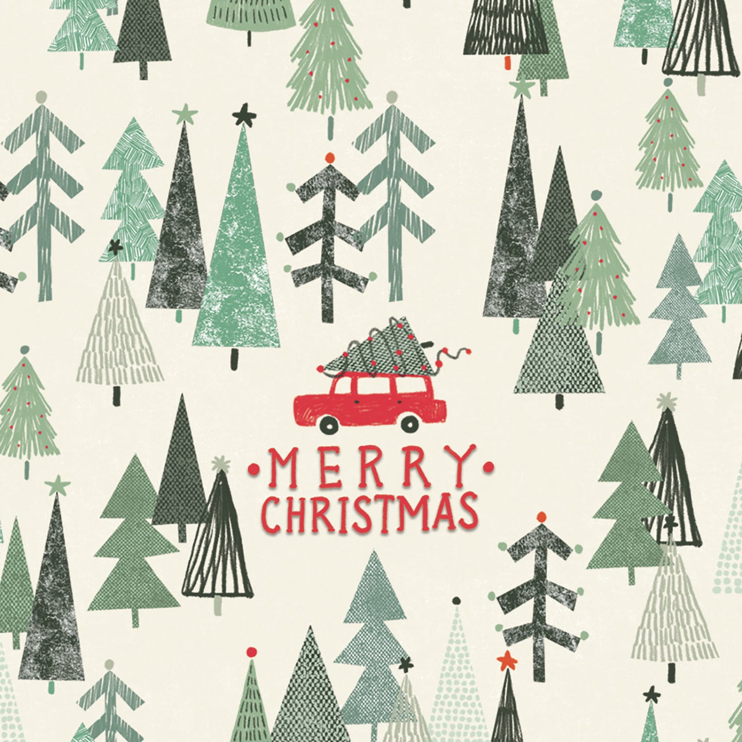 Natale - biglietto Alberi