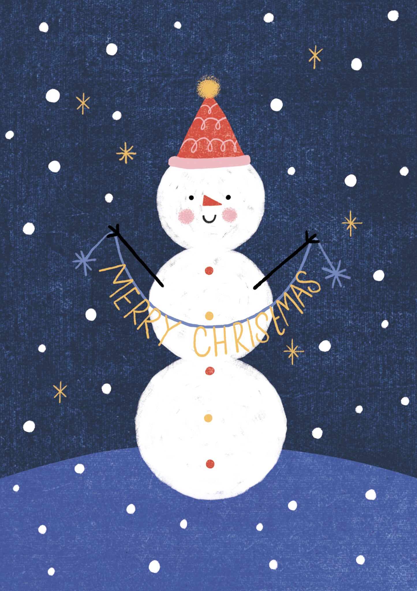Natale - biglietto Pupazzo Neve