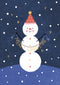 Natale - biglietto Pupazzo Neve