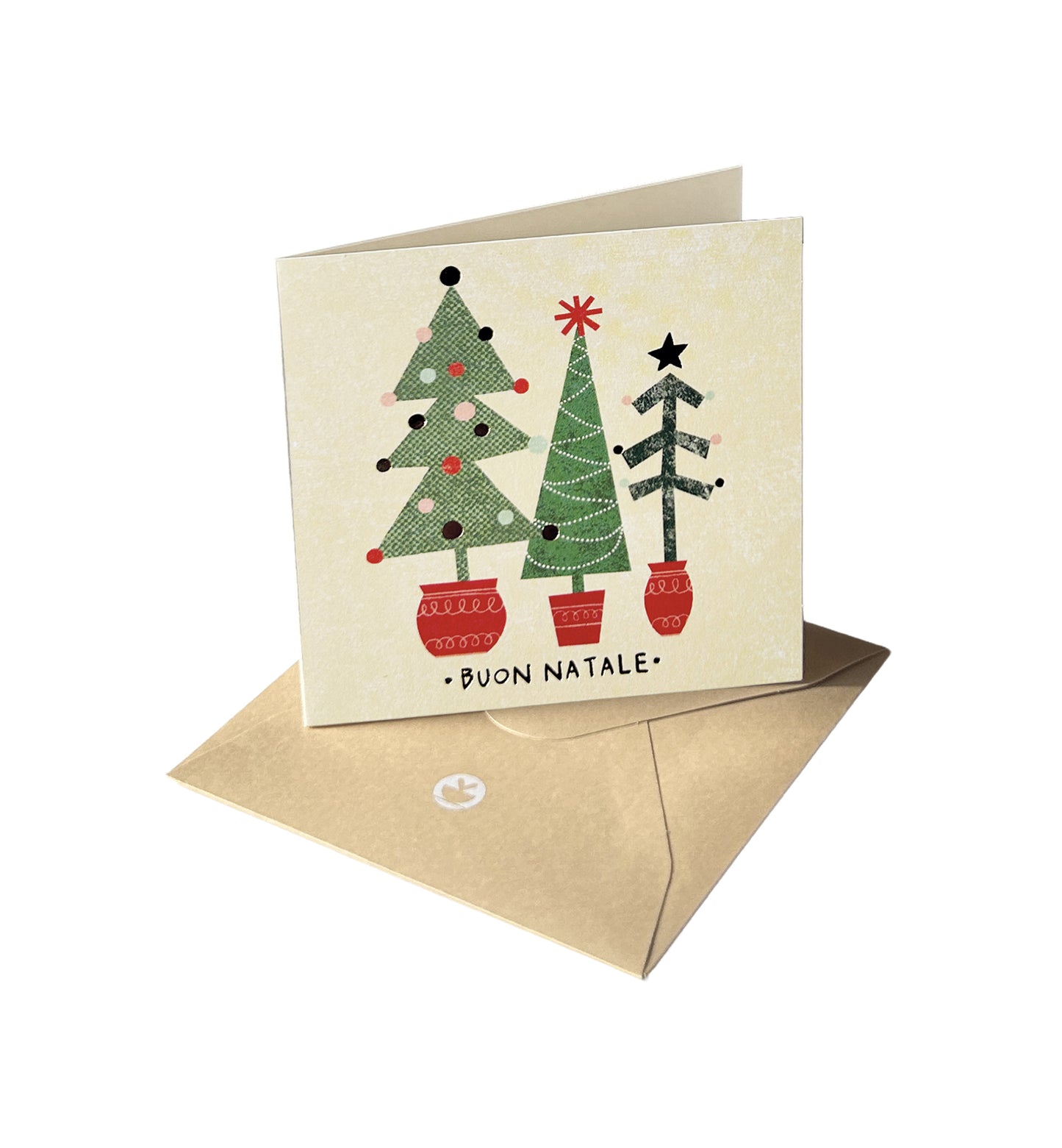 Natale - biglietto Alberi