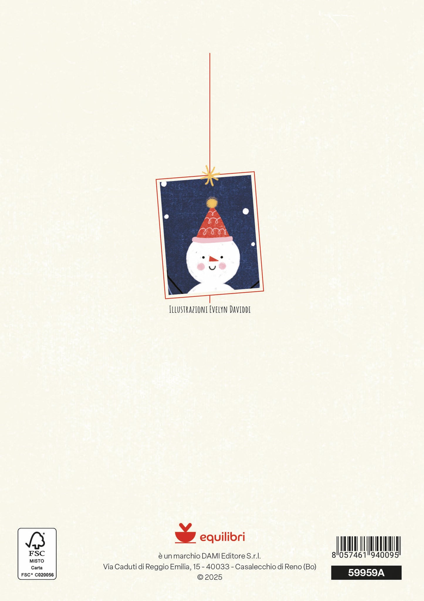 Natale - biglietto Pupazzo Neve