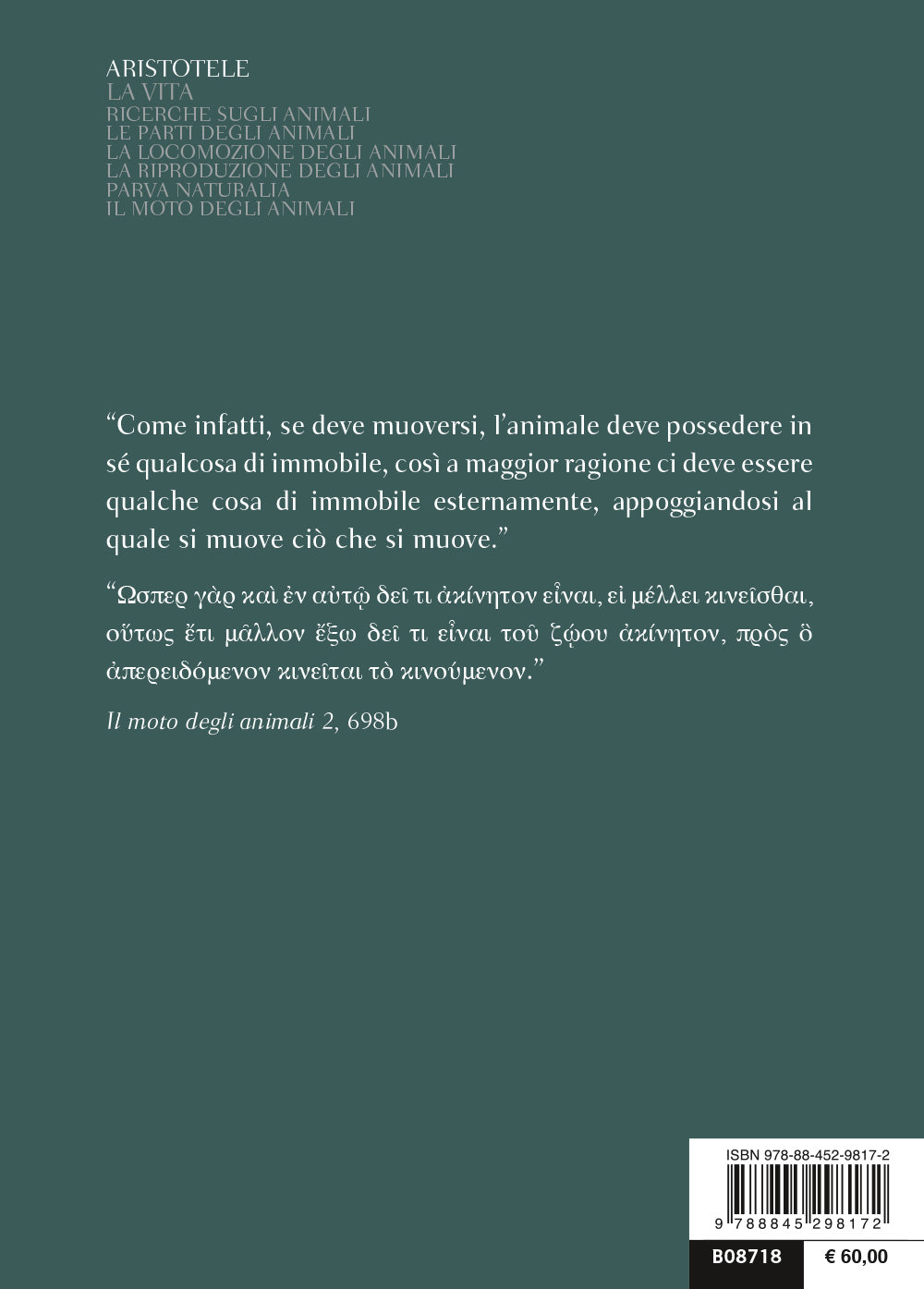 La vita::Testo greco a fronte