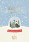 Natale - biglietto Palla Vetro