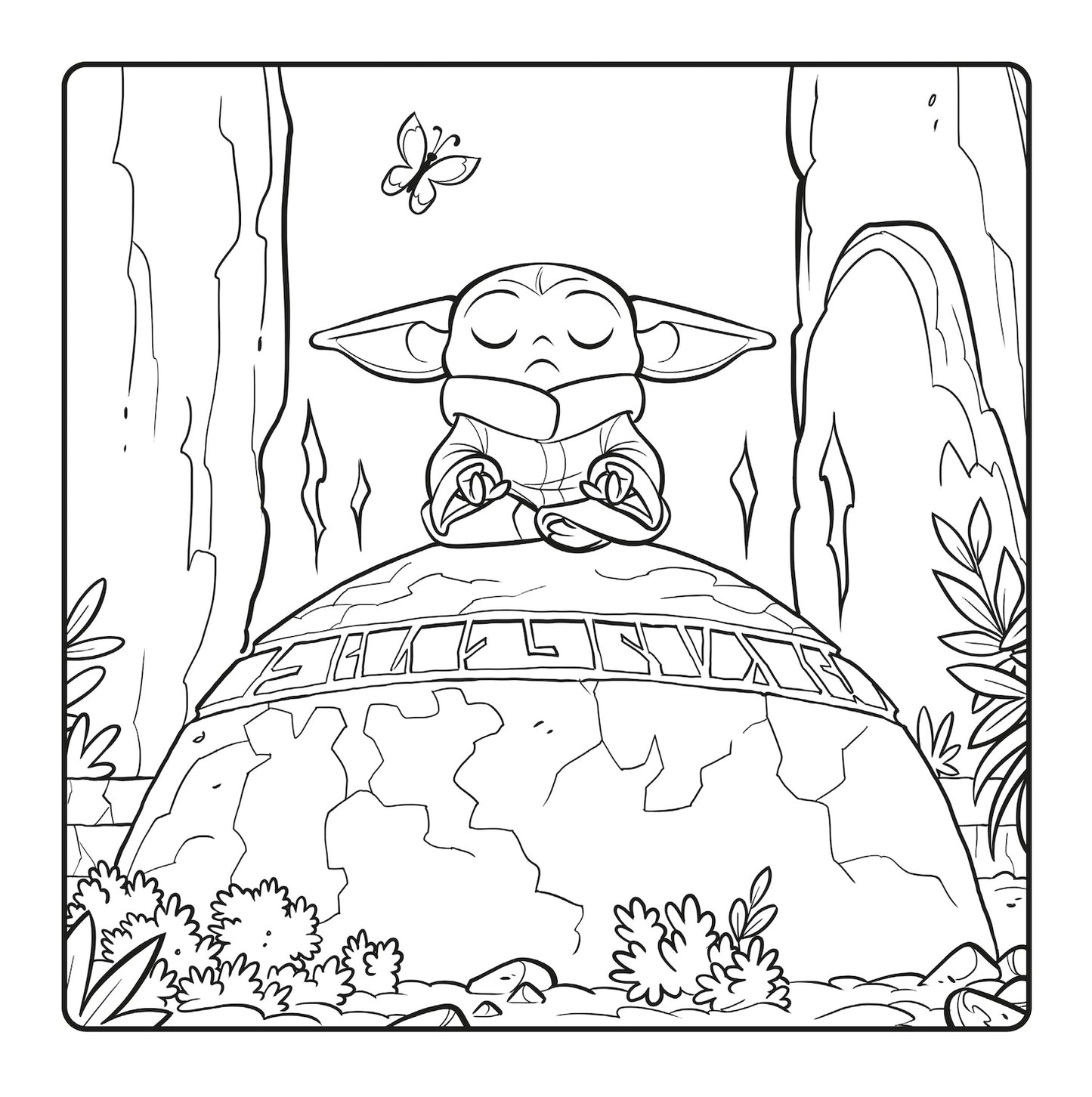 Grogu Cozy Coloring Star Wars The Mandalorian::Il più cutie della galassia