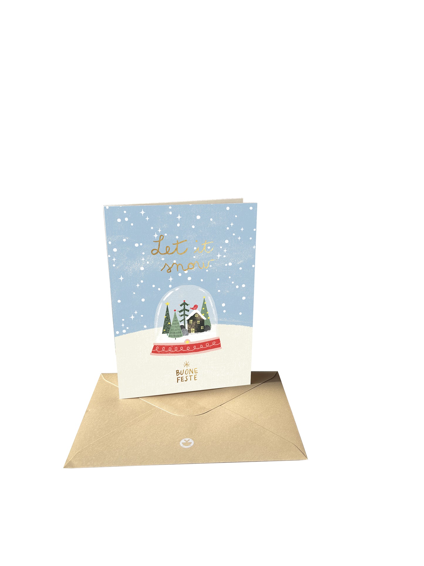 Natale - biglietto Palla Vetro