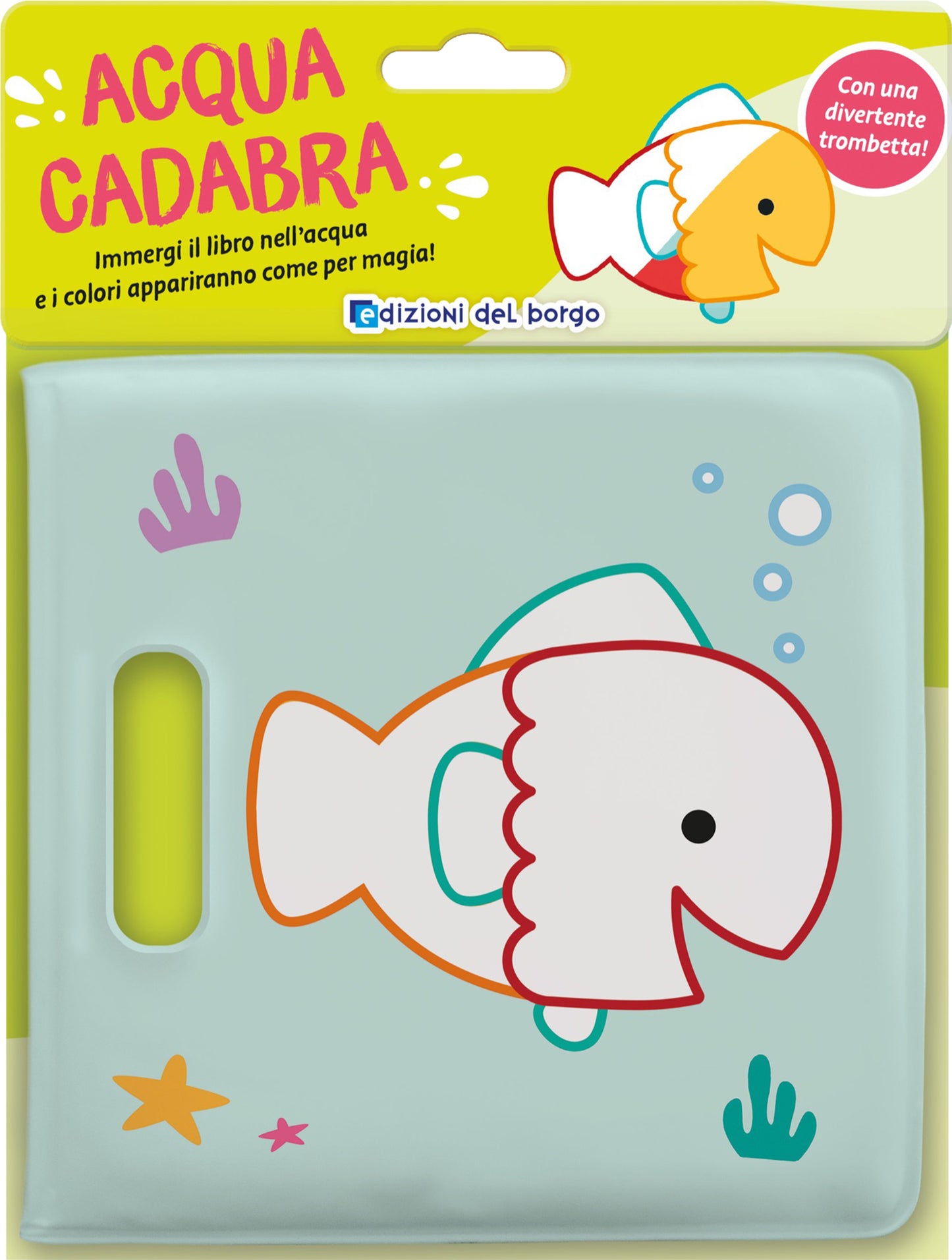 Pesce rosso::Immergi il libro nell'acqua e i colori appariranno come per magia!