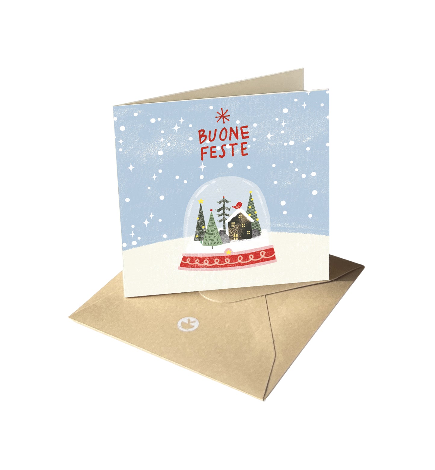 Natale - biglietto Palla Vetro