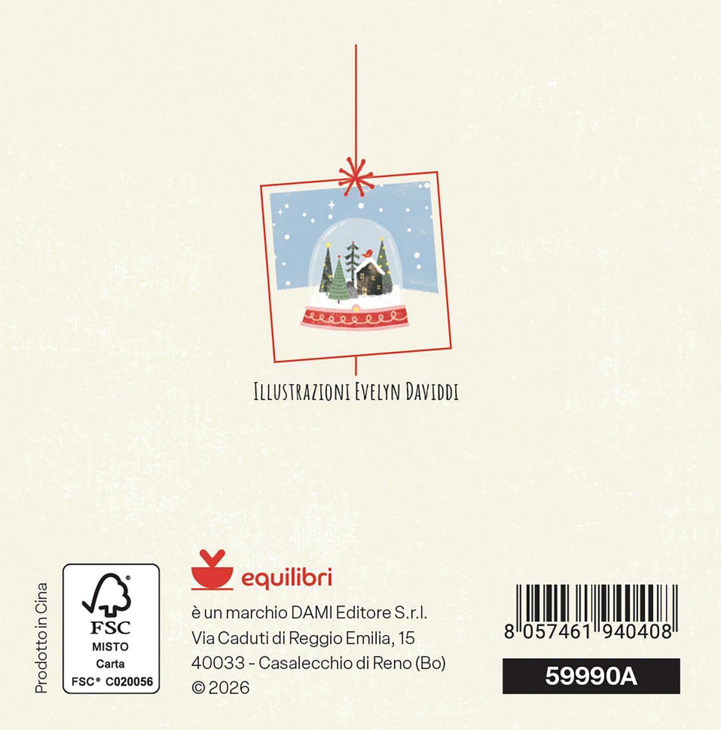 Natale - biglietto Palla Vetro