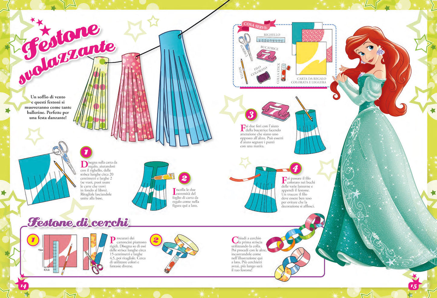 Lavoretti per le feste Disney::Più di 80 attività: decorazioni, pacchetti regalo, accessori, biglietti d'auguri, gioielli, ricette