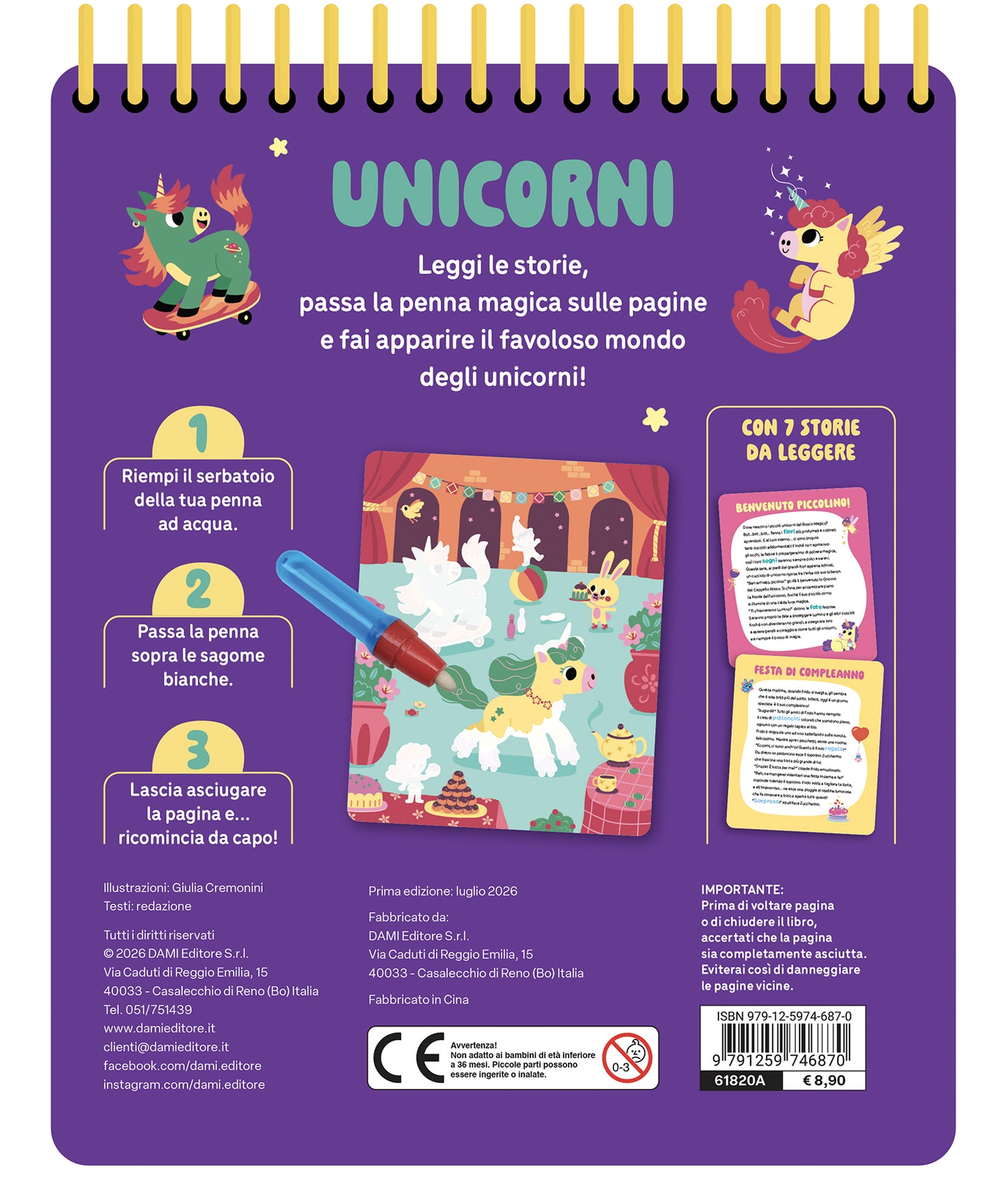 Unicorni::Penna magica ad acqua