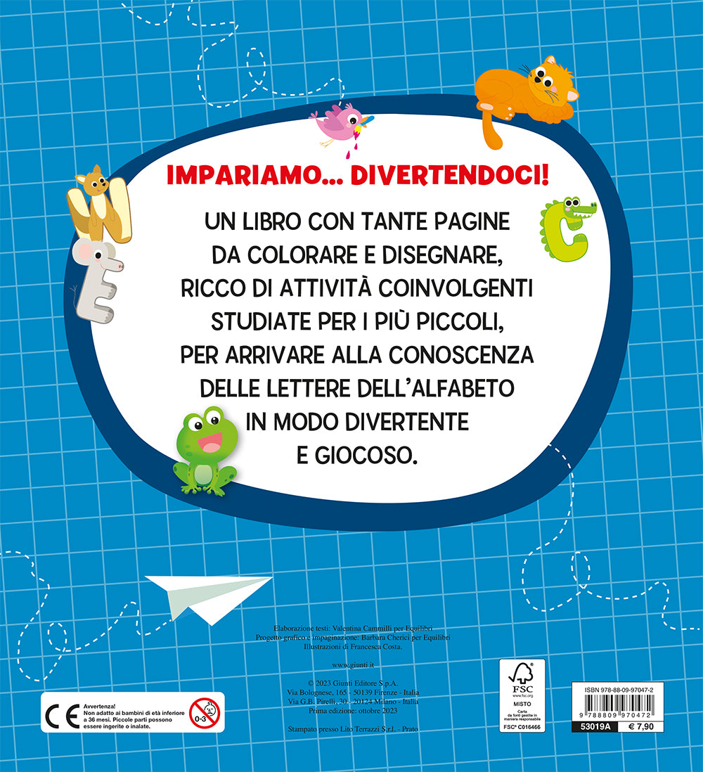 Superquadernini. Gioco con l'alfabeto::Attività e giochi per imparare a scrivere le prime lettere