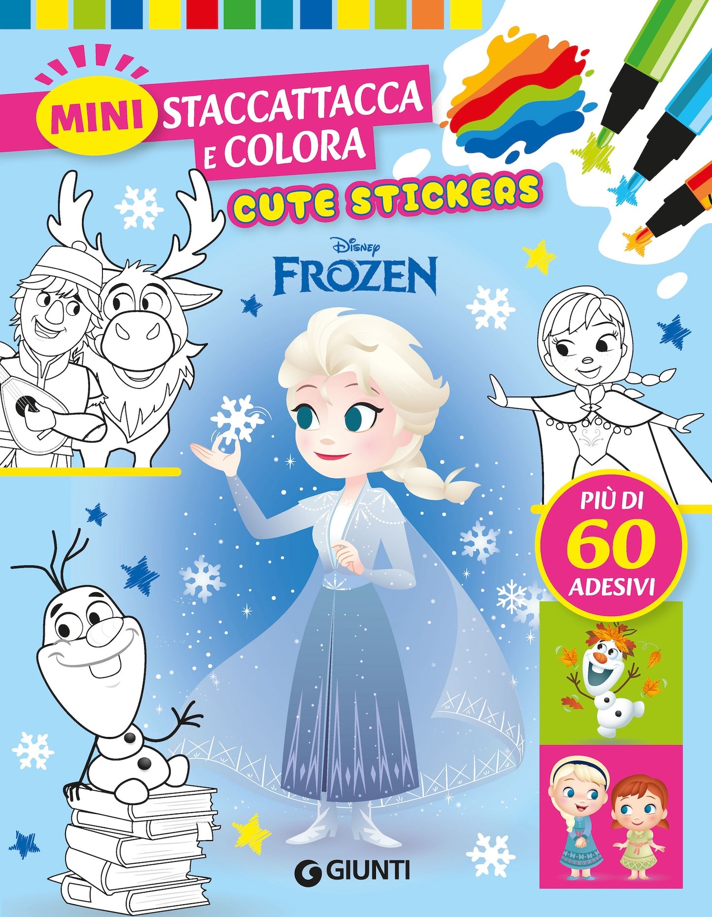 Frozen Mini Staccattacca e colora Cute Stickers::Più di 60 adesivi