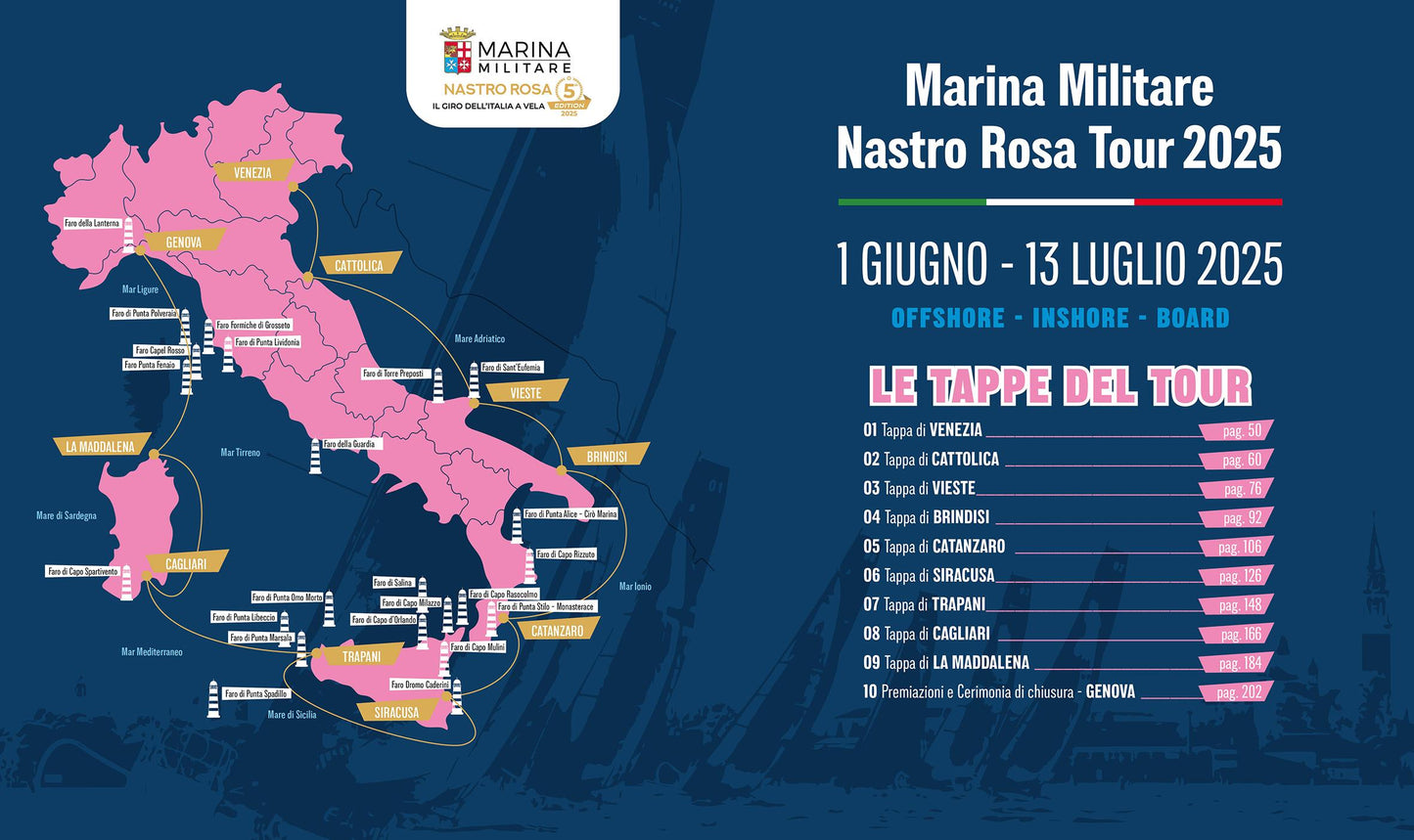 Il giro dell'Italia a Vela::Diario di bordo 2025