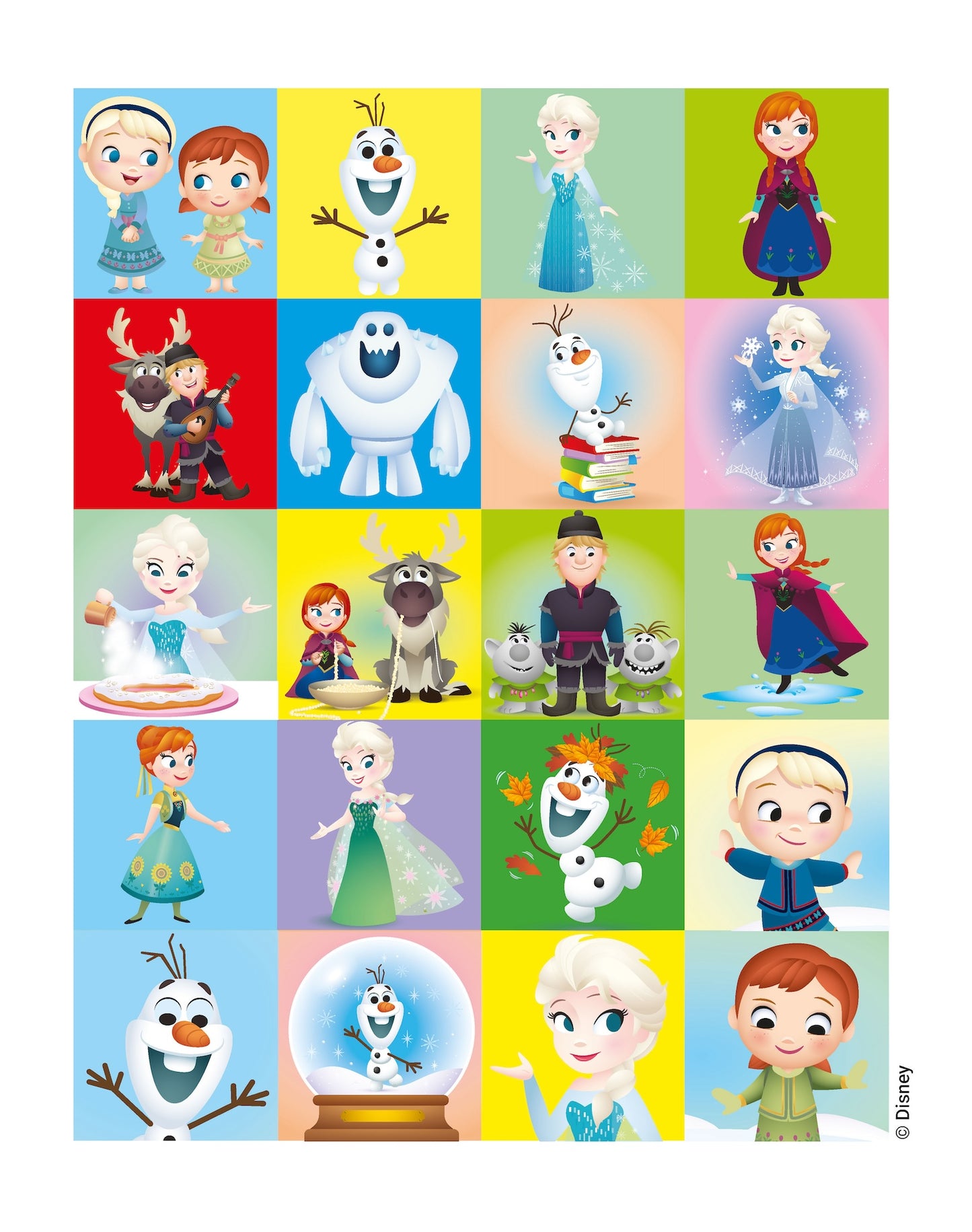 Frozen Mini Staccattacca e colora Cute Stickers::Più di 60 adesivi