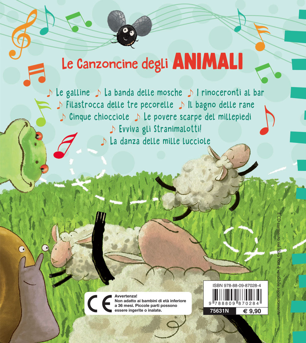 Le Canzoncine degli Animali + CD::Leggi e canta con noi!