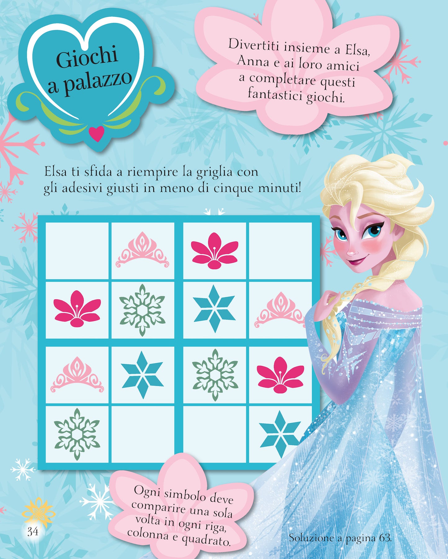 Frozen 1000 sticker::Tanti giochi e attività