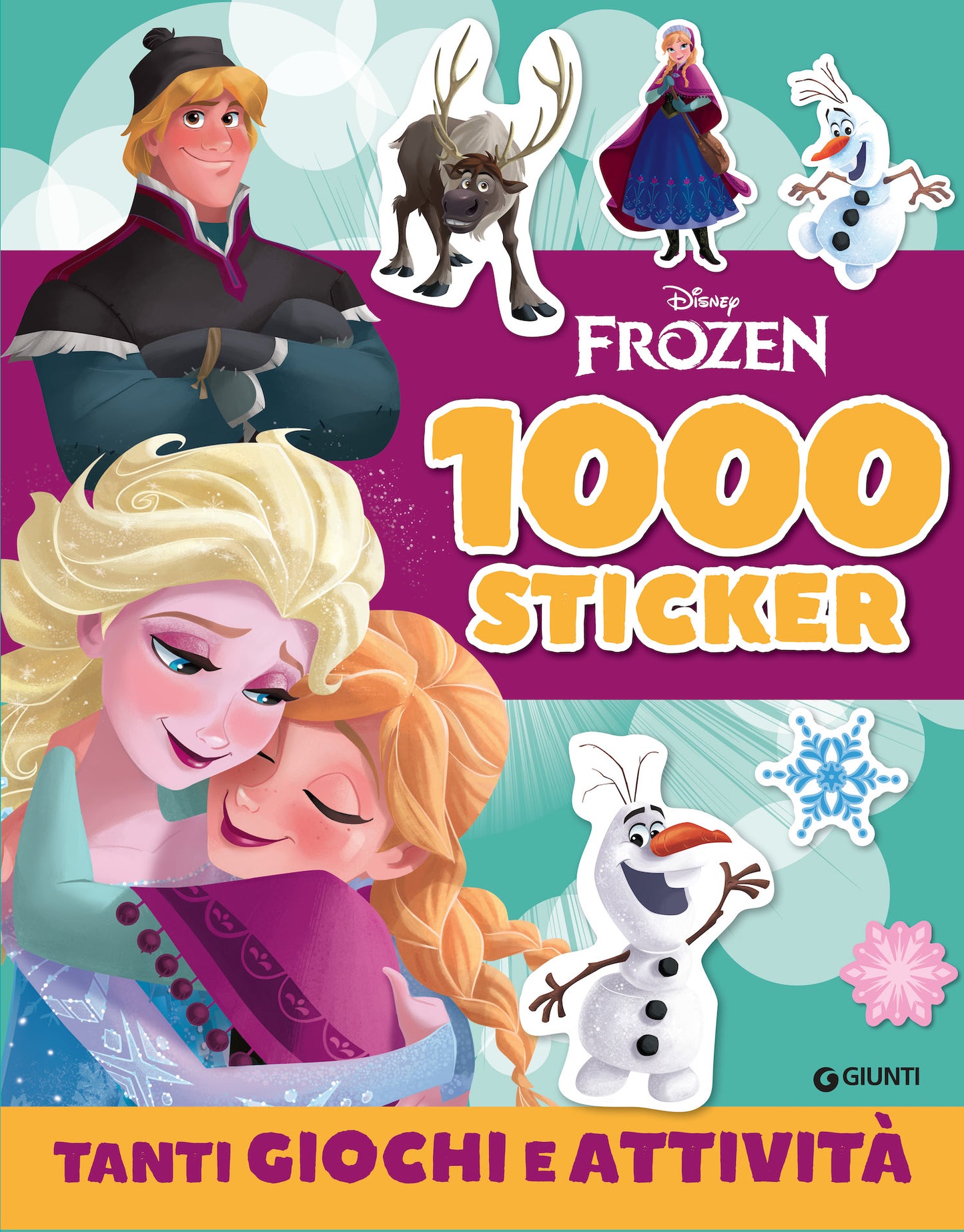 Frozen 1000 sticker::Tanti giochi e attività