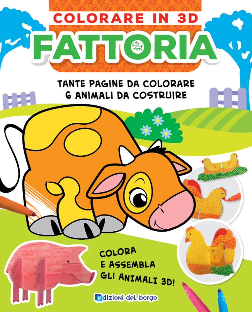 Colorare in 3D - Fattoria::Tante pagine da colorare