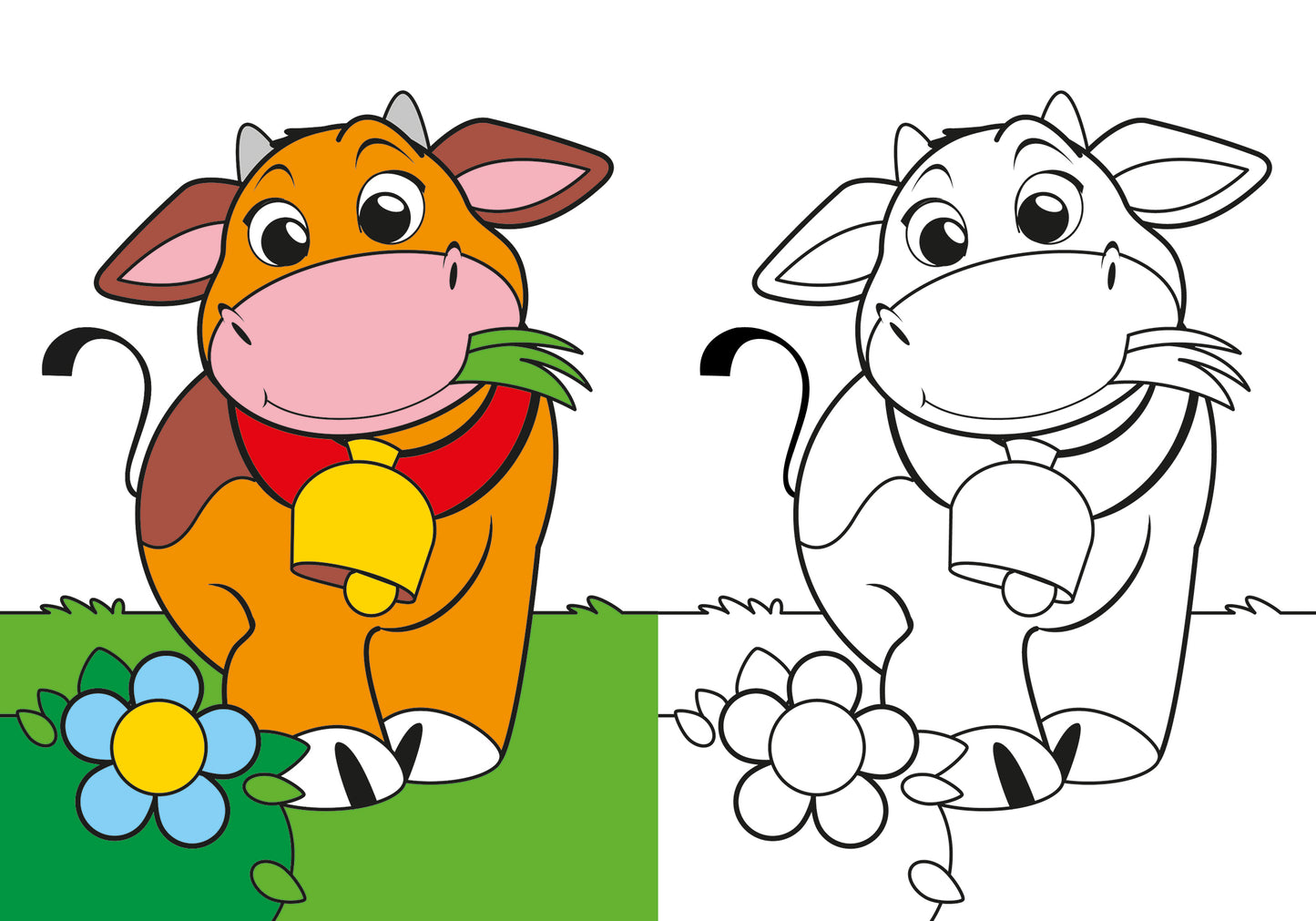 Fattoria::Tanti simpatici animali da colorare