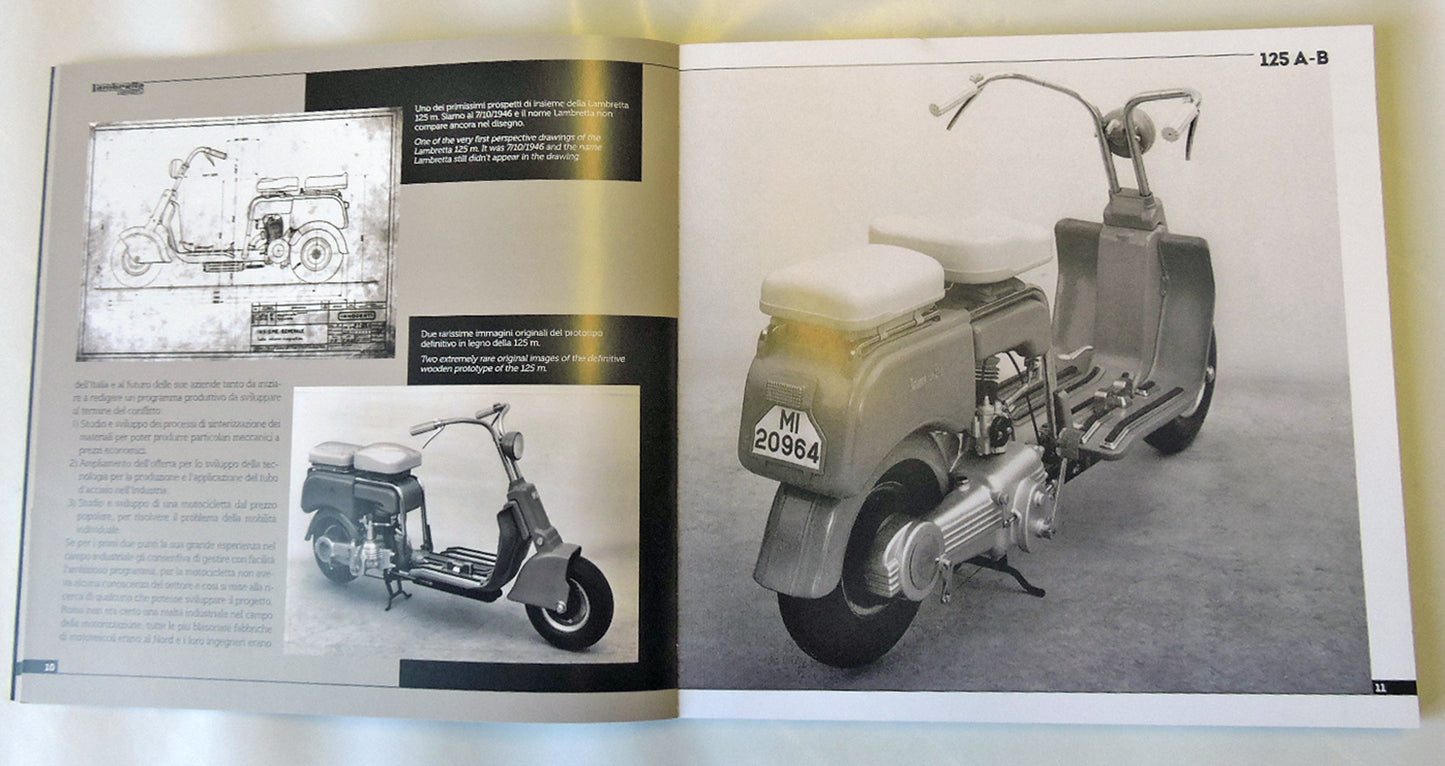 LAMBRETTA 125 A-B::Storia, modelli e documenti/History, models and documents (Ediz. bilingue italiano/inglese )