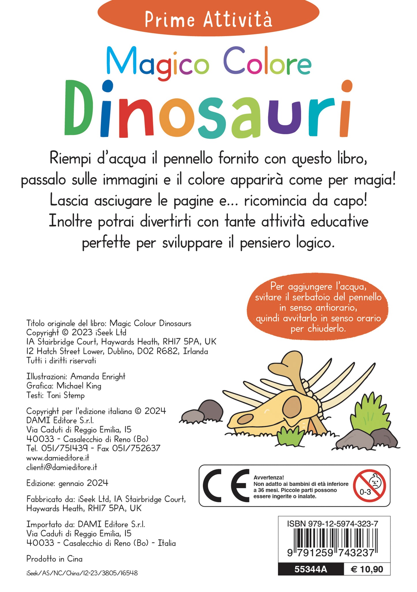 Magico Colore - Dinosauri::Basta aggiungere un po' d'acqua!