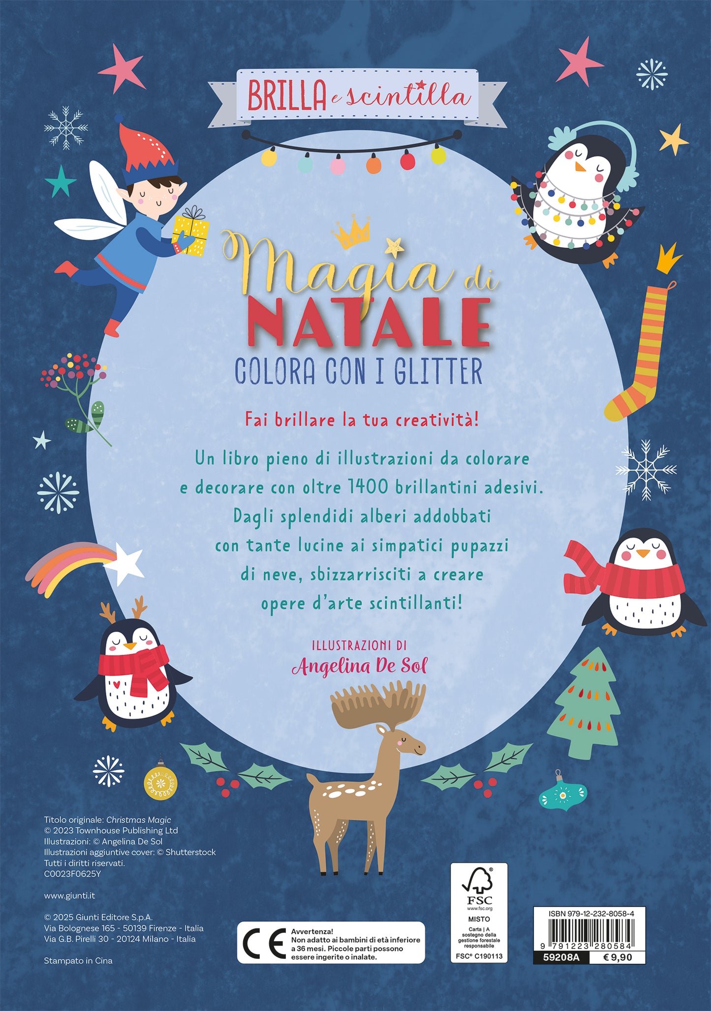 Magia di Natale. Colora con i glitter::Colora con i glitter