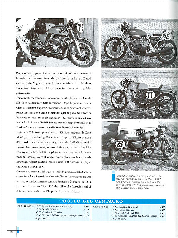 Le Derivate::Tutte le gare per ''moto di serie'' negli anni 70