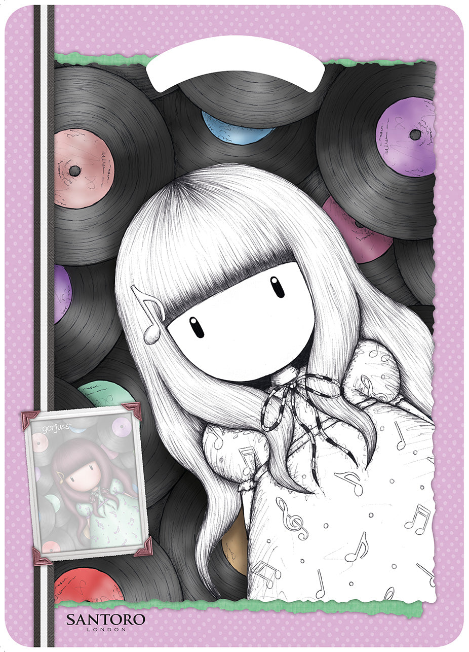 Gorjuss. Sticker&Color. I love music::I love music