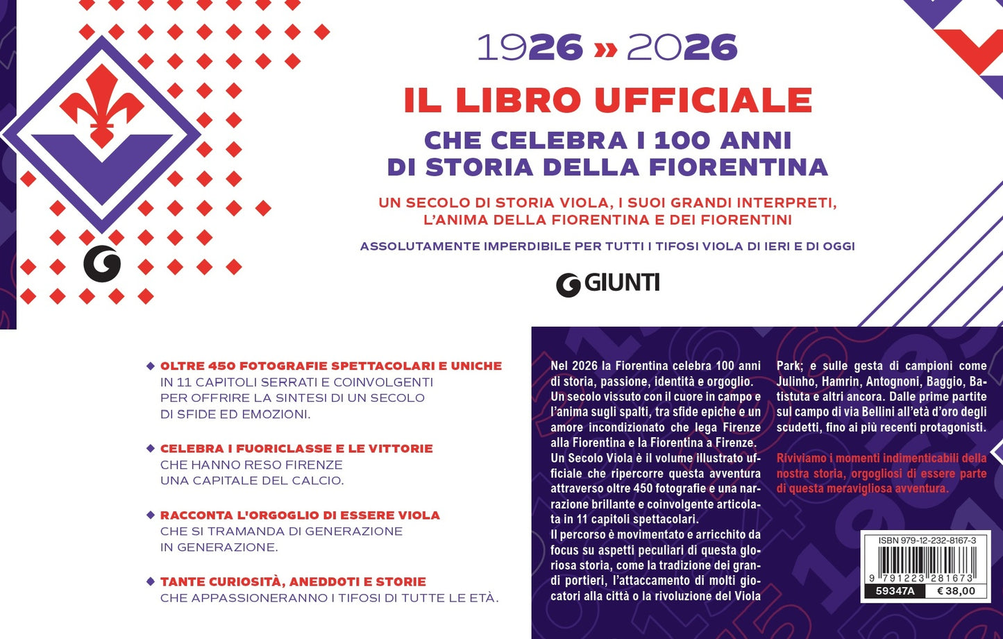 Fiorentina. Un Secolo Viola::1926-2026 Il libro ufficiale
