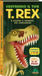 Costruisci il tuo T. rex e scopri il mondo dei dinosauri::Libro + modellino di 49 pezzi