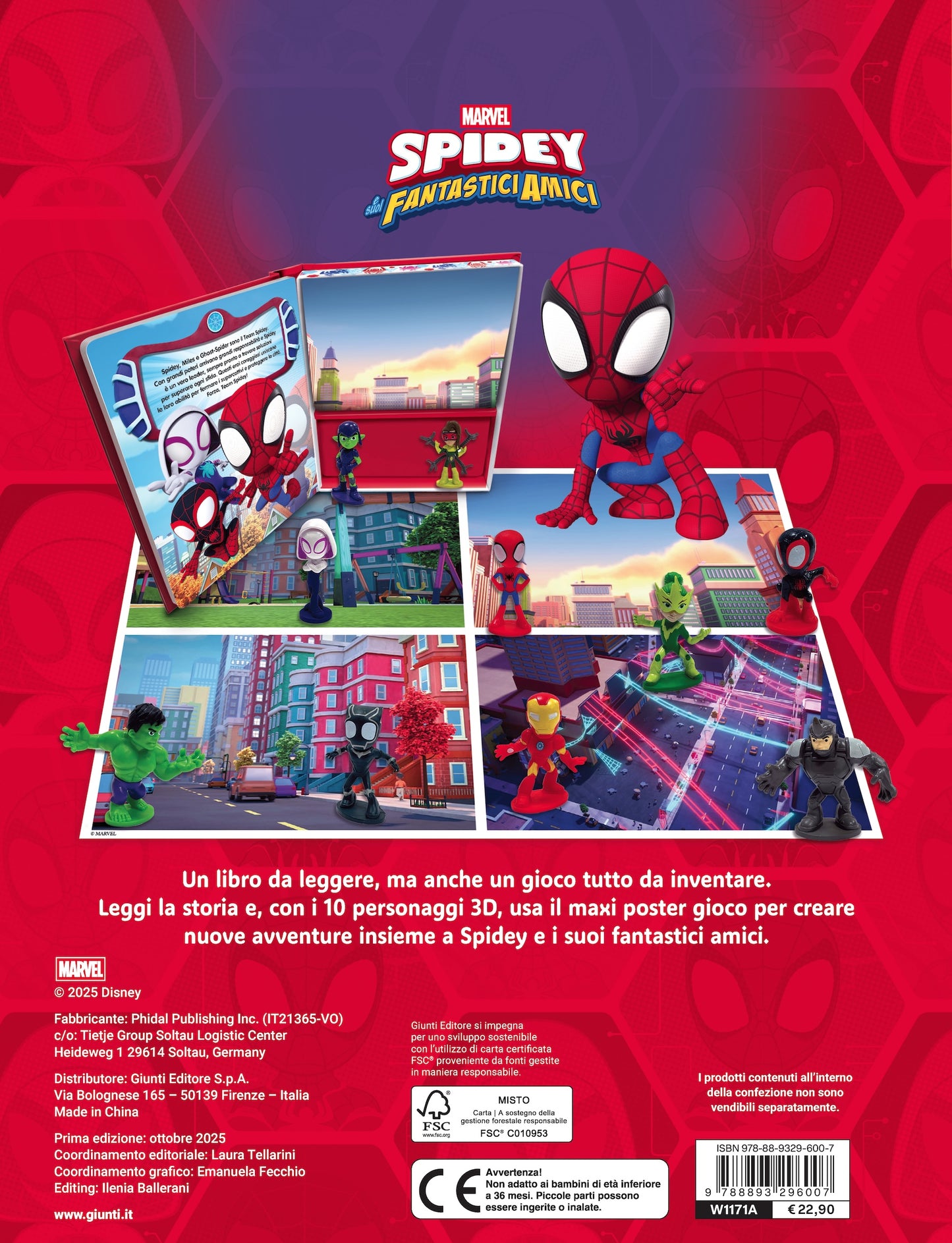 Spidey Maxi Box::Con 10 personaggi 3d, un libro e un maxi poster gioco