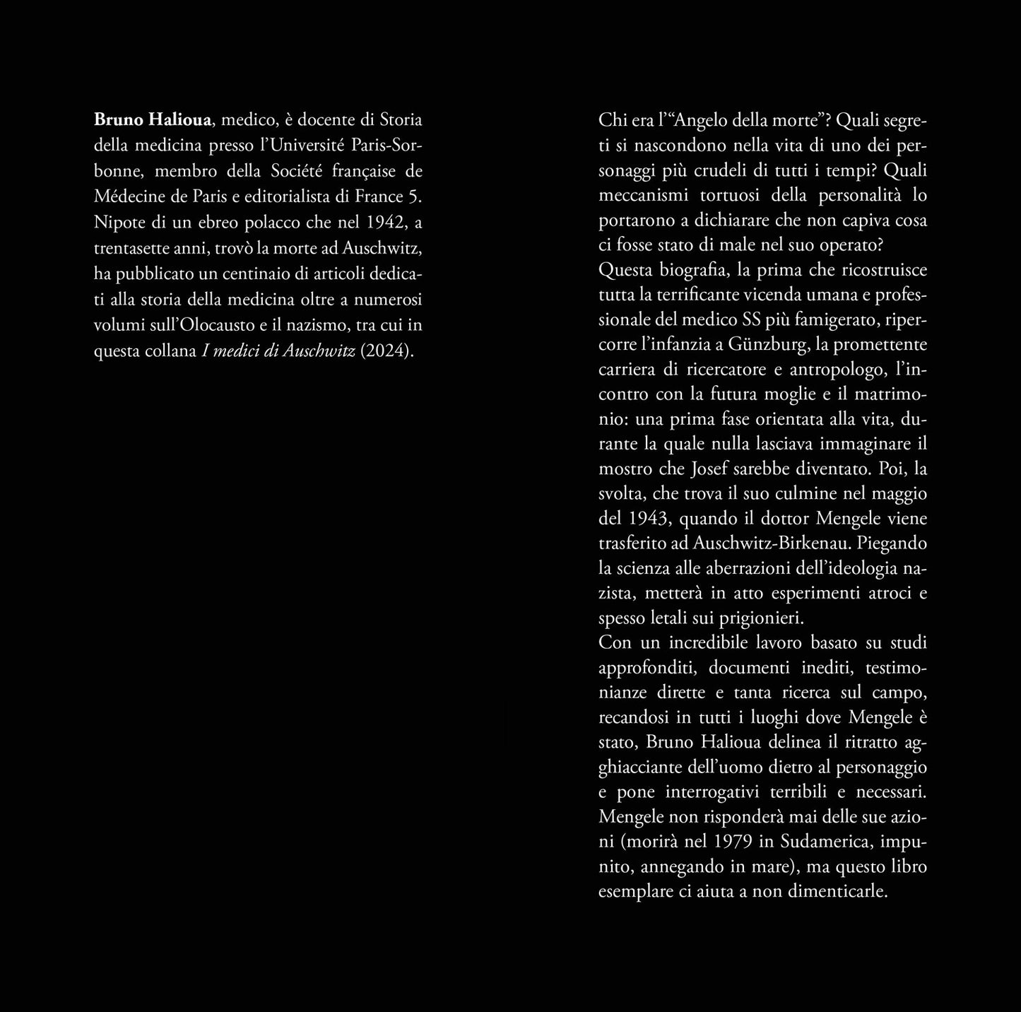 Mengele::Il medico e il carnefice