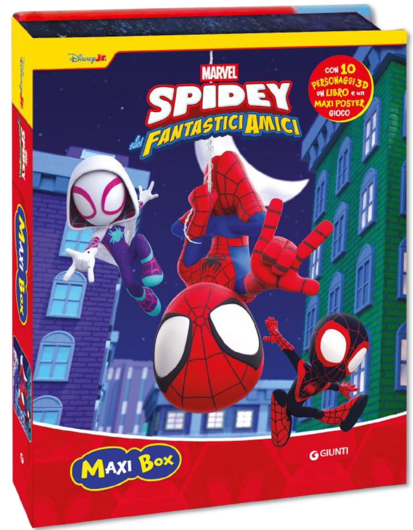 Spidey Maxi Box::Con 10 personaggi 3d, un libro e un maxi poster gioco