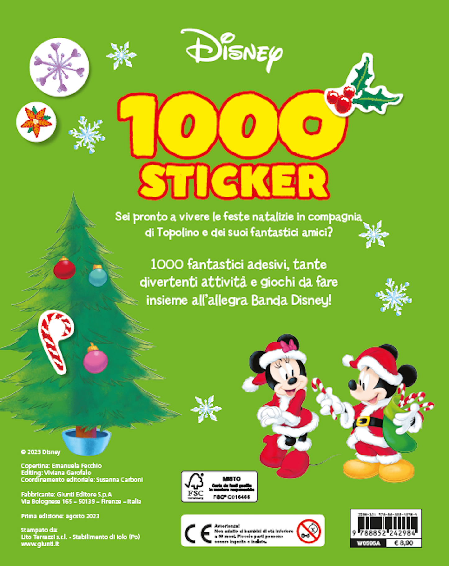 1000 Sticker Natale Disney::Tanti giochi e attività