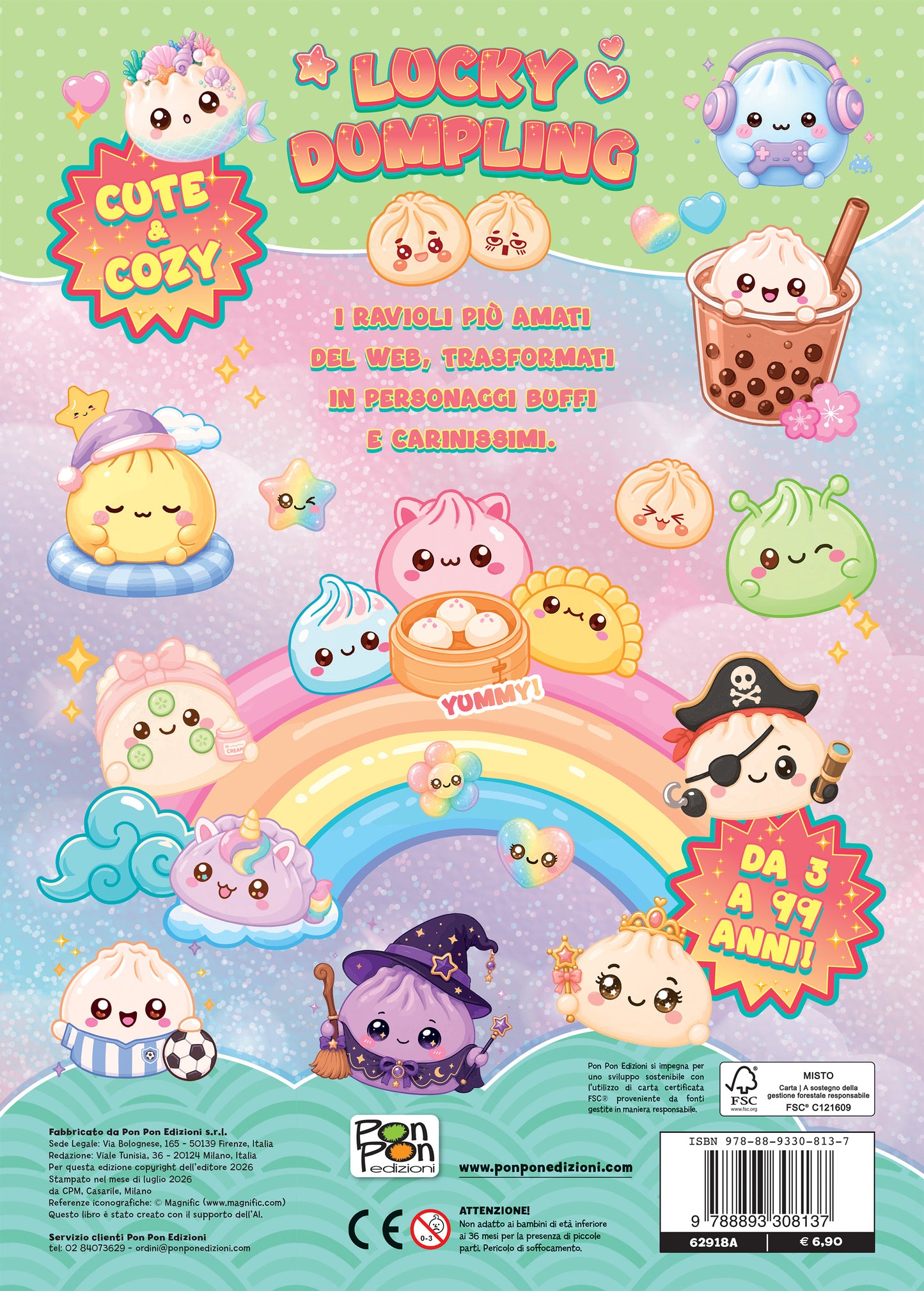 Lucky Dumpling. Cozy coloring