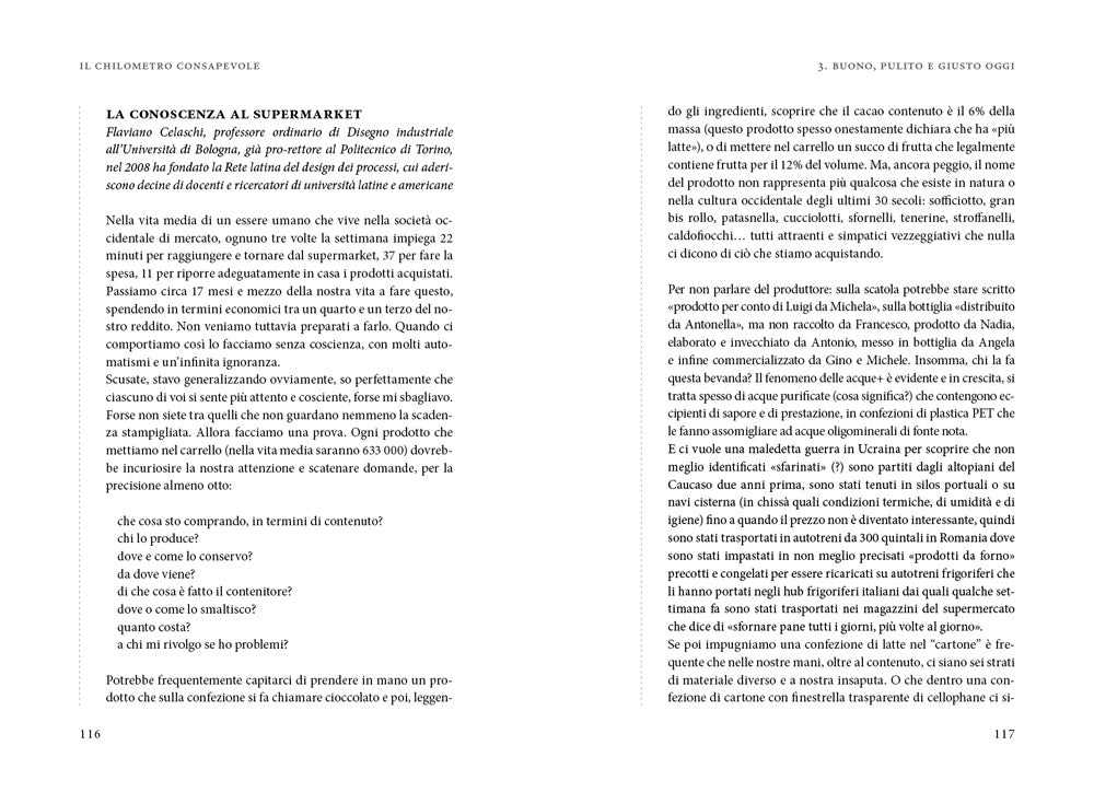 Il chilometro consapevole::Definire la sostenibilità a partire dalla tavola