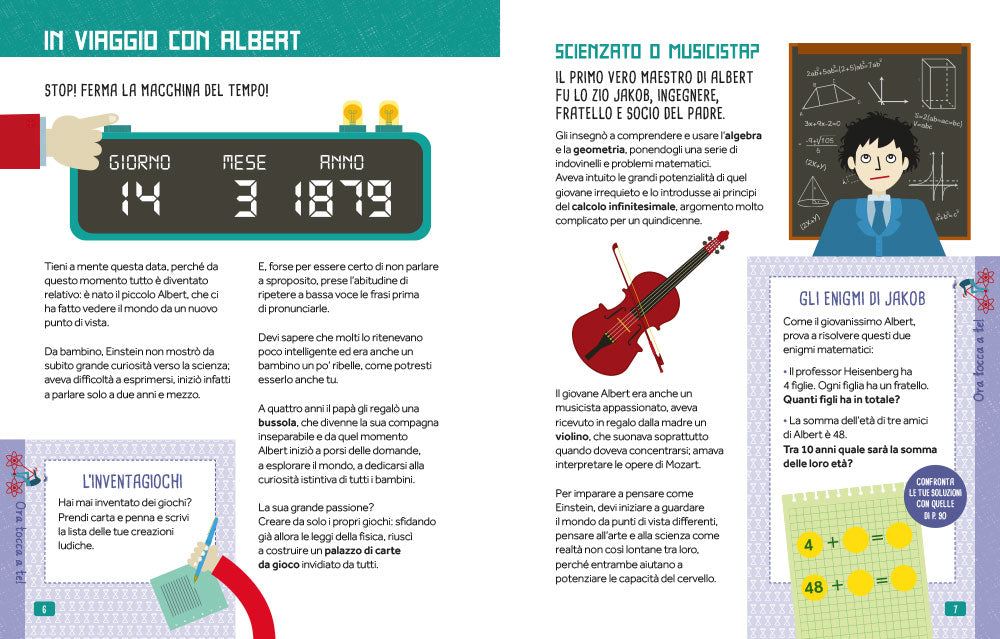 Allenamente Genius - Pensa come Albert Einstein::Giochi e attività per il cervello