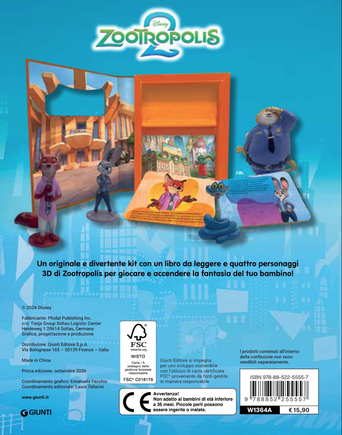 Zootropolis Baby Box. Con 4 personaggi 3d e libro