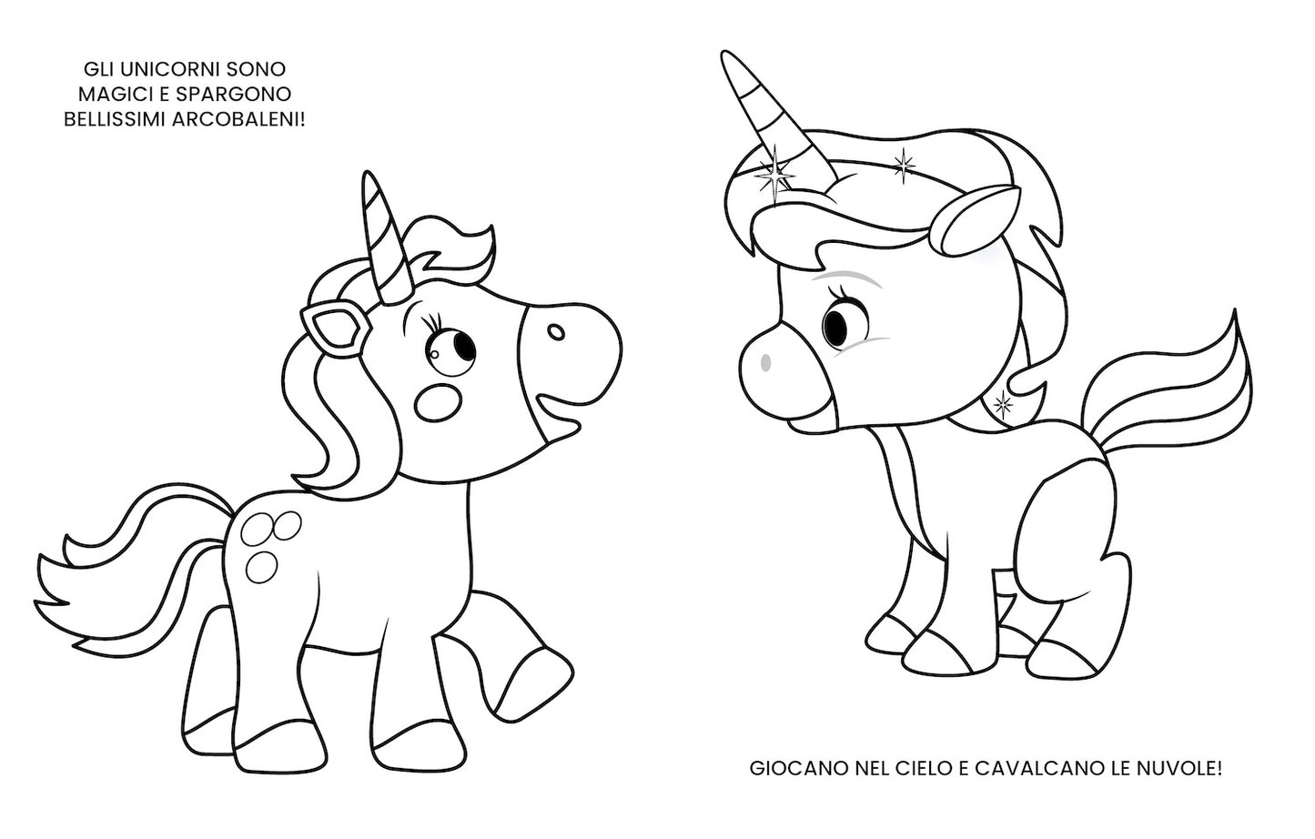 Unicorni e altre creature magiche Disney Mini Staccattacca e colora Cute Stickers::Più di 60 adesivi