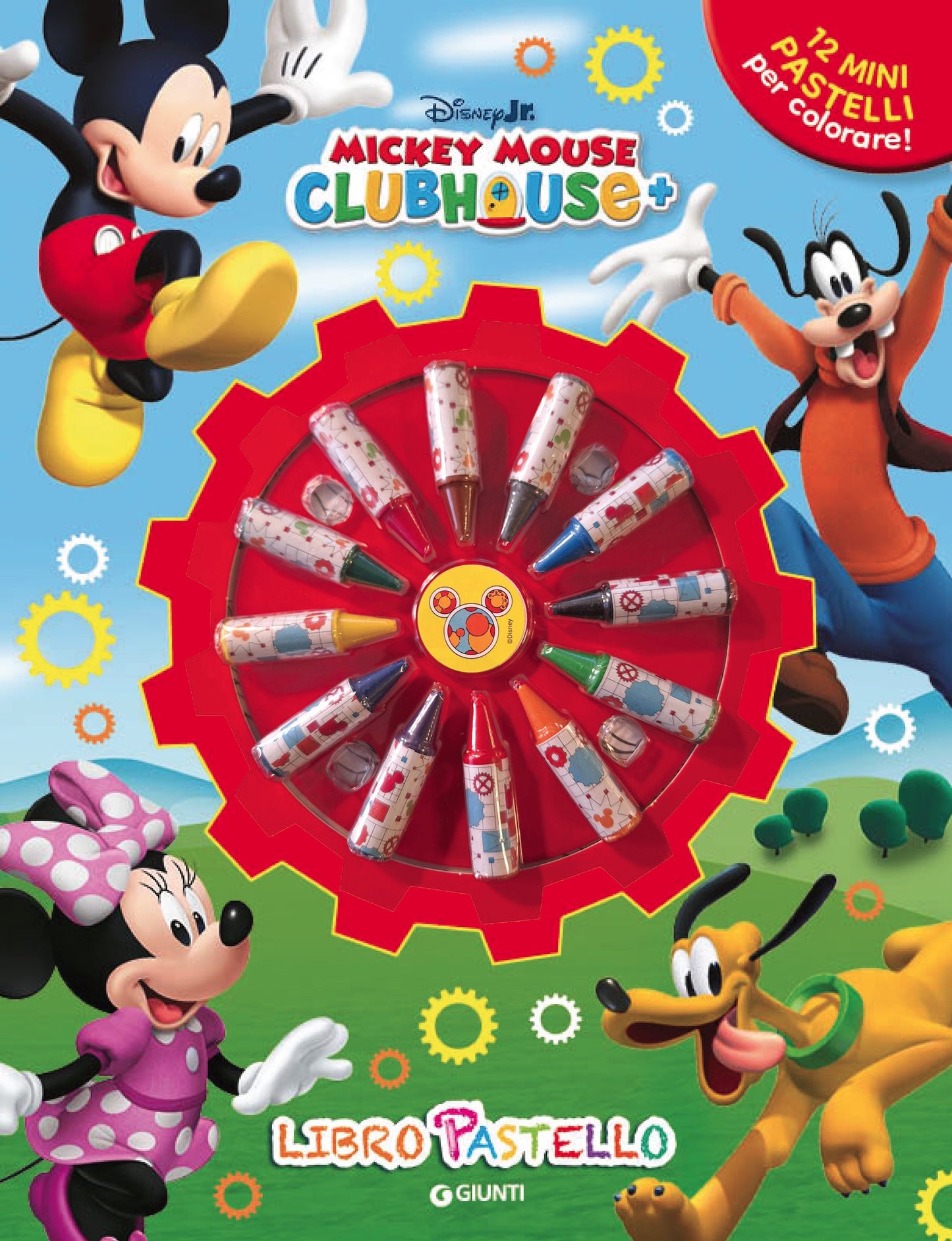 Mickey Mouse Clubhouse Libro Pastello::12 Mini pastelli per colorare!