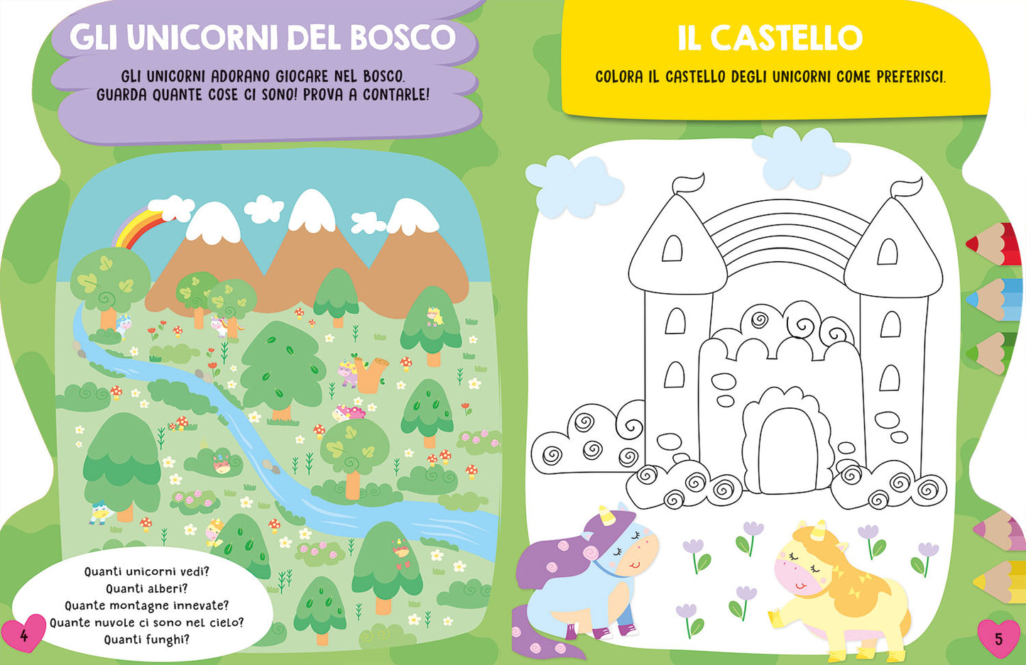Unicorni::Gioca e colora