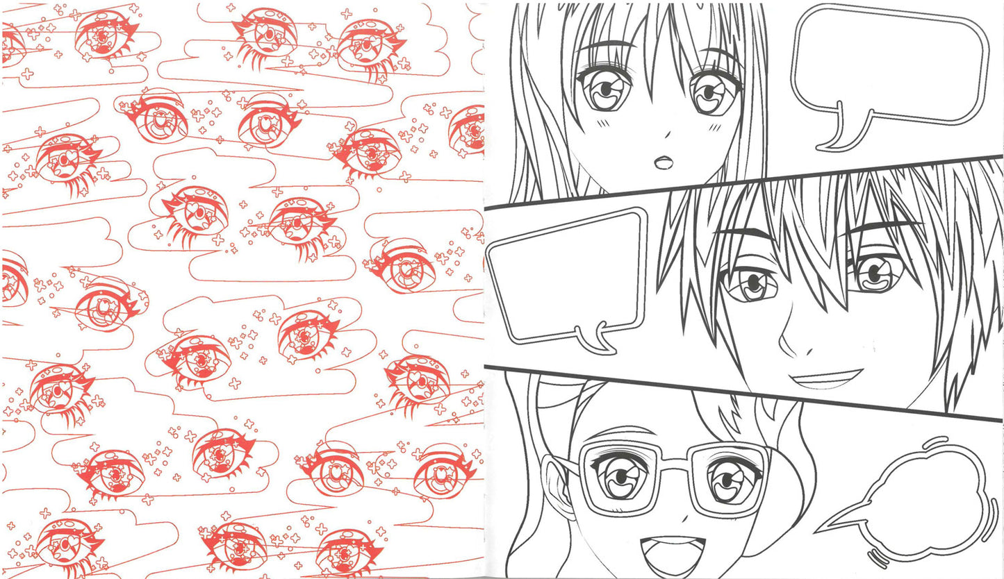 Manga Coloring::Fantastici personaggi in stile anime e manga da colorare