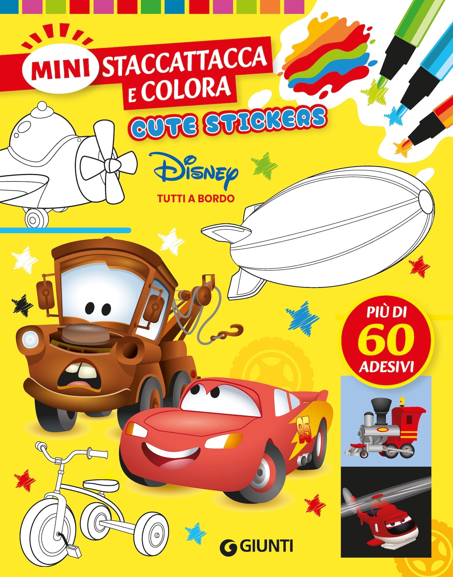 Tutti a bordo Disney Mini Staccattacca e colora Cute stickers::Più di 60 adesivi