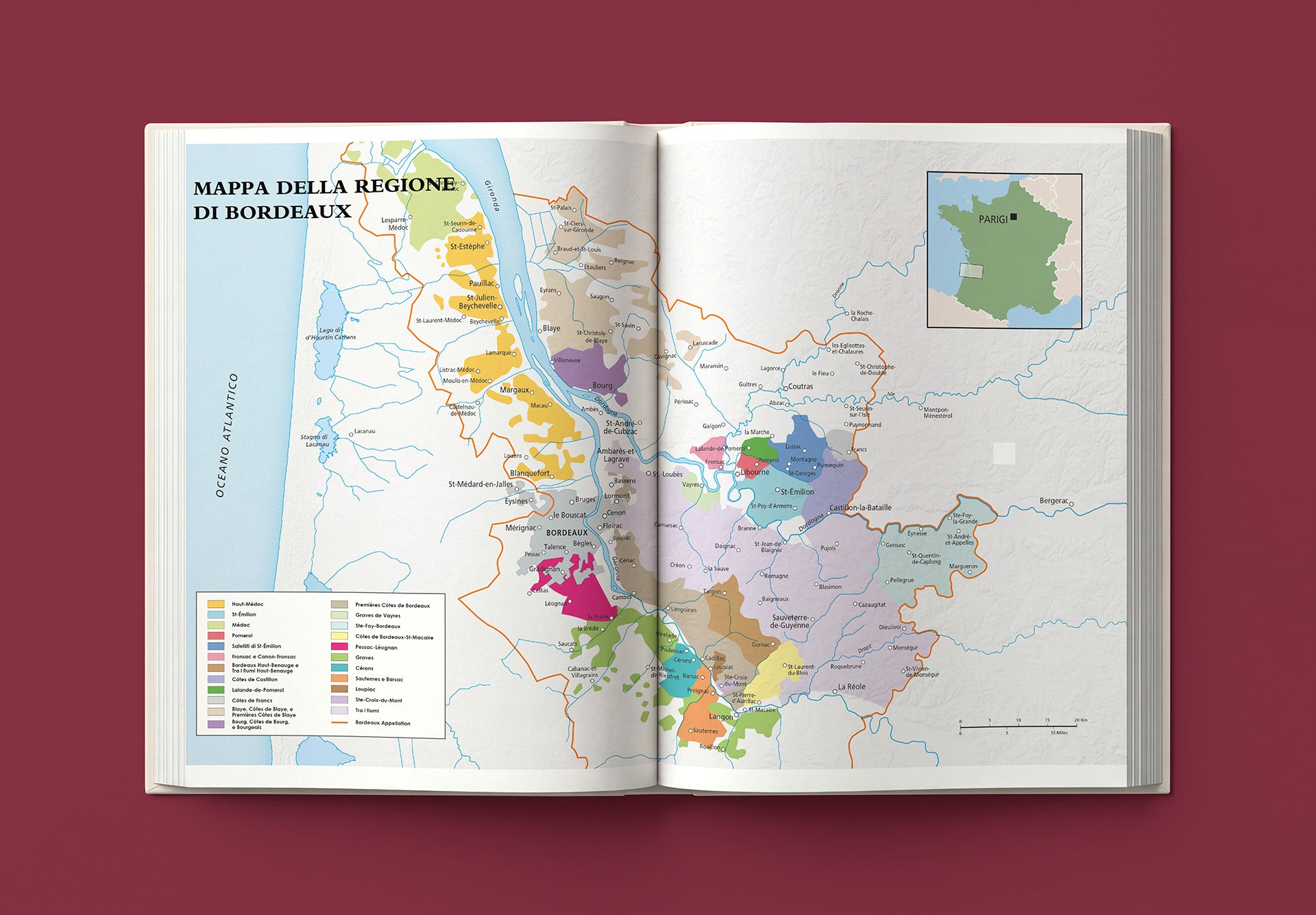 BORDEAUX::Il libro completo degli château, dei produttori e dei vini