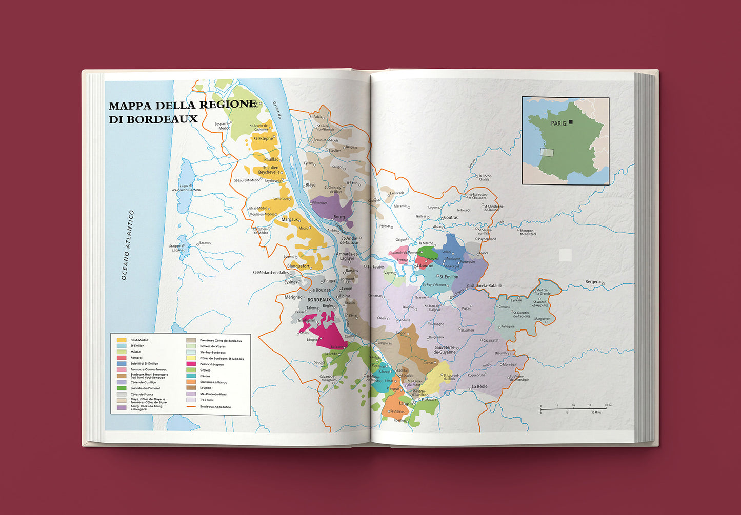 BORDEAUX::Il libro completo degli château, dei produttori e dei vini