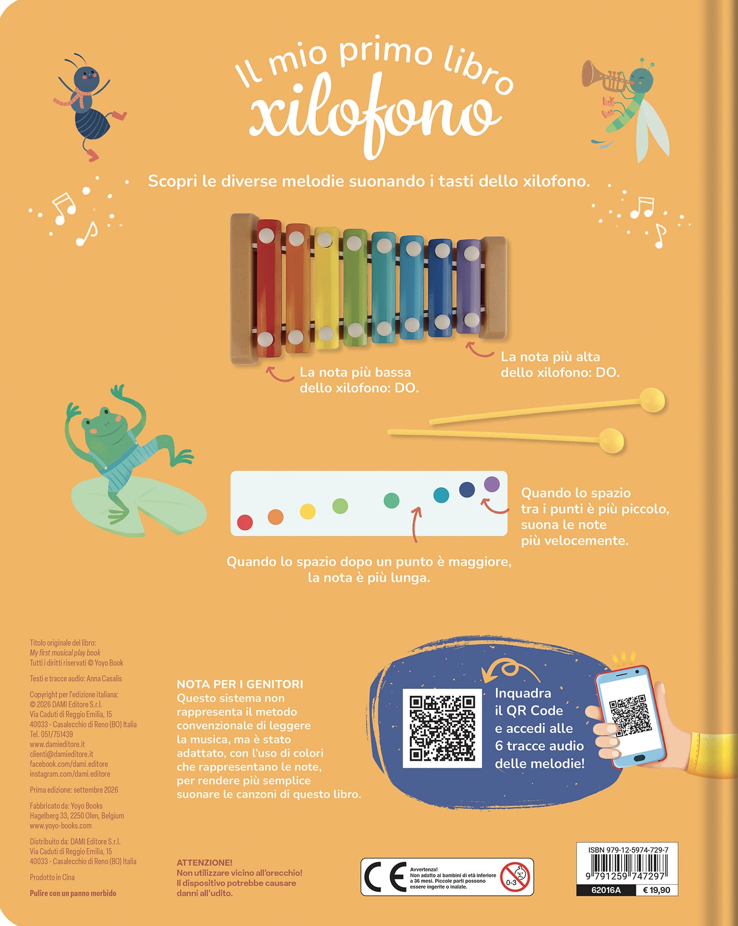 Il mio primo libro Xilofono::Le mie prime 6 canzoni allo xilofono